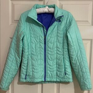 The North Face Women's Light Green Puffer Jacket